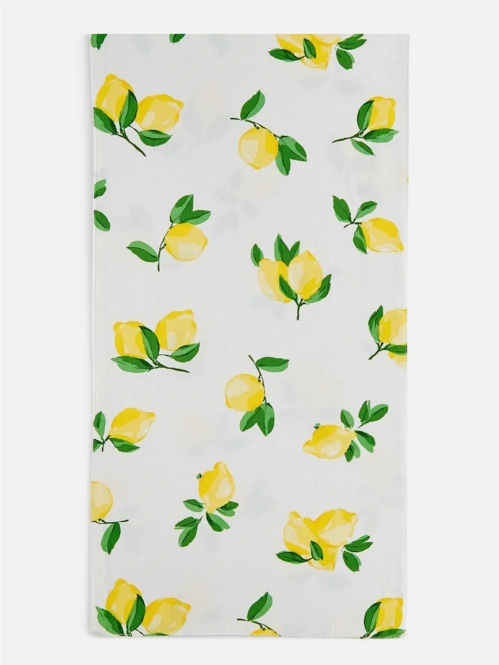 NWT kate spade Make Lemonade table runner with yellow lemons and green leaves